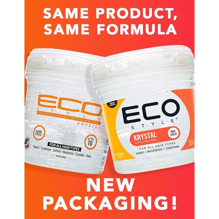 Eco Style Krystal Styling Gel, Clear, 473 ml - Image 3
